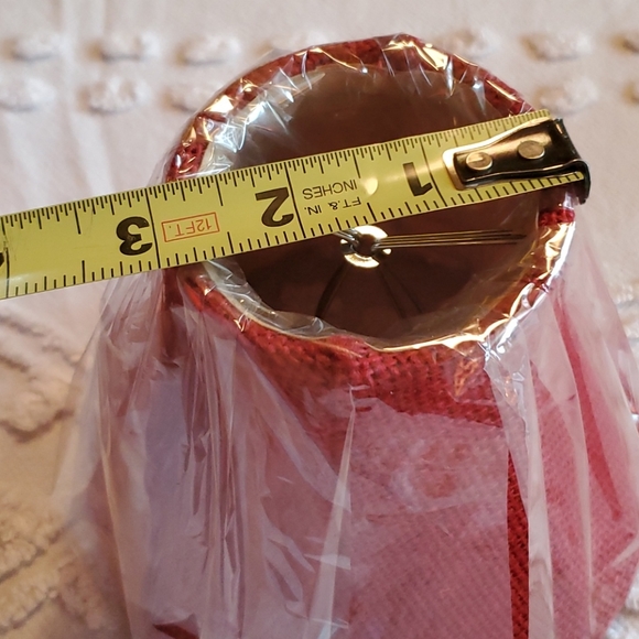 💥SOLD💥New 2 pair Red Burlap Lamp Shades - Picture 10 of 12
